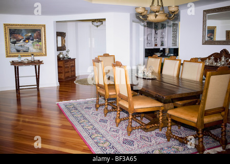 Interiors of a dining room Stock Photo