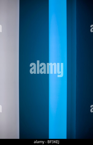 Blue neon light Stock Photo