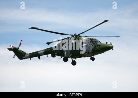 Royal Navy Mk 8 Lynx helicopter on flight deck of Type 23 frigate Stock ...