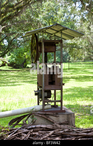 Old sugar cane press on the old colonial sugar plantation Manaca-Iznaga ...