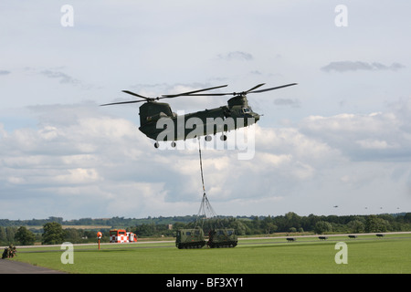 The Chinook is a very capable and versatile support helicopter that can be operated in many diverse environments. Stock Photo