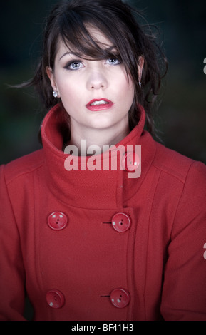 Stunning Teenage Girl in the Woods Stock Photo