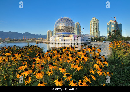 Science World, False Creek, Vancouver, British Columbia, Canada Stock Photo