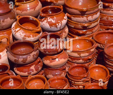 Ceramics La Bisbal D Emporda Catalonia Spain Stock Photo