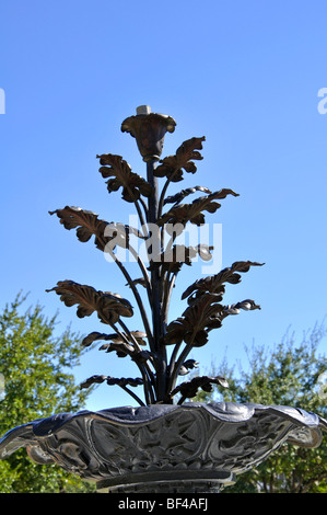 Fountain on Texas Capitol Building grounds in Austin, Texas Stock Photo