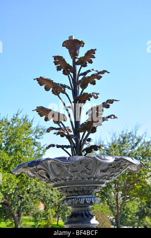 Fountain on Texas Capitol Building grounds in Austin, Texas Stock Photo