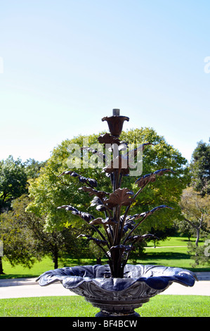 Fountain on Texas Capitol Building grounds in Austin, Texas Stock Photo