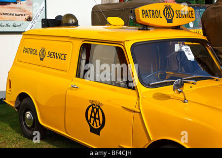 An Automobile Association patrol mini van at the Goodwood Revival, West Sussex, England, UK 2009 Stock Photo