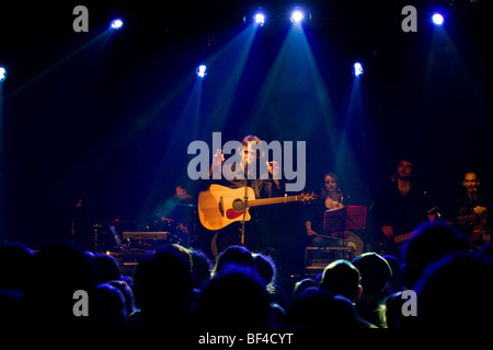 Robin Proper-Sheppard, singer and frontman of British band Sophia, performing live in the Schueuer, Lucerne, Switzerland, Europe Stock Photo