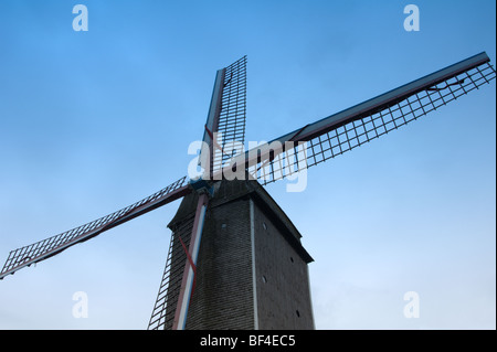 Old mill in Bruges, Belgium Stock Photo