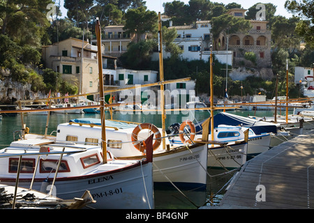 Harbour of Cala Figuera, Mallorca, Majorca, Balearic Islands, Mediterranean Sea, Spain, Europe Stock Photo