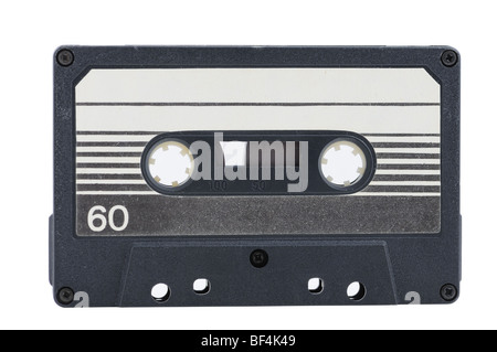 Vintage audio tape isolated on white background with clipping path ...