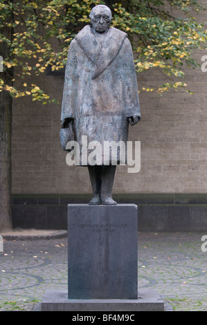 Statue, Konrad Adenauer, Cologne, North Rhine-Westphalia, Germany, Europe Stock Photo