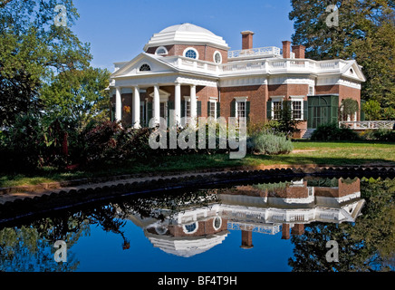 The home of Thomas Jefferson, Monticello, Charlottesville Virginia Stock Photo