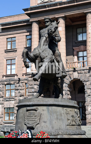 The monument to marshal Zhukov, Yekaterinburg Stock Photo