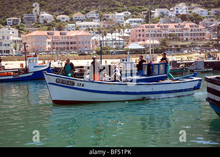 Fishing Boat in Kalk Bay Harbour - Cape Town Stock Photo