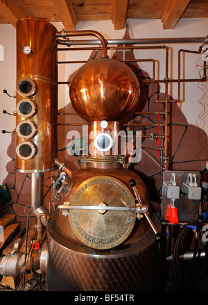 Brandy distillery, house distillery, Berg-Gasthof Kernhof mountain inn, Seebach, Black Forest, Baden-Wuerttemberg, Germany, Eur Stock Photo