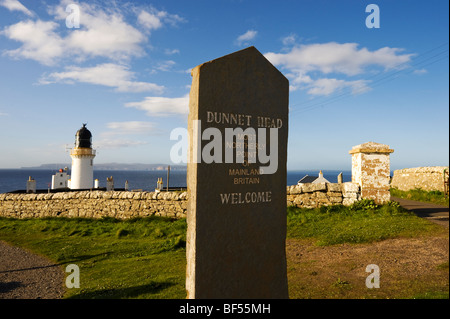 Lighthouse, Dunnet Head, Scotland, United Kingdom, Europe Stock Photo