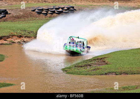 Australian Jet Sprint Boat championship timed sprint runs on enclosed course Cabarita September 2009 Stock Photo