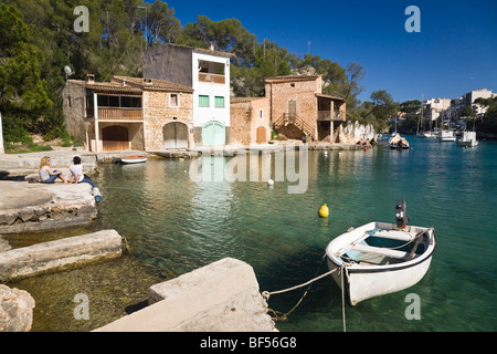 Harbour of Cala Figuera, Mallorca, Majorca, Balearic Islands, Mediterranean Sea, Spain, Europe Stock Photo