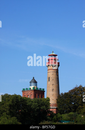 Lighthouses at Cape Arkona, Ruegen island, Mecklenburg-Western Pomerania, Germany, Europe Stock Photo