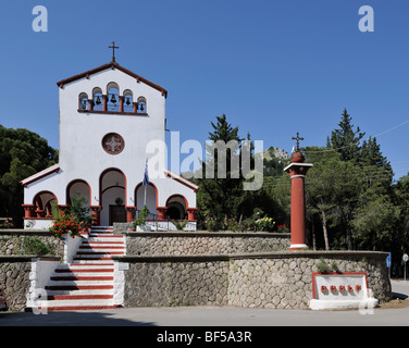 Orthodox church of Eleoussa, Rhodes, Greece, Europe Stock Photo