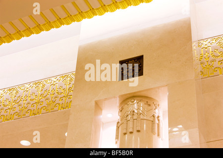 Details of wall decoration in Great Hall of the People, Beijing, China Stock Photo