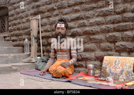 Mendicant in Shimla, Himachal Pradesh, North India, India, South Asia Stock Photo