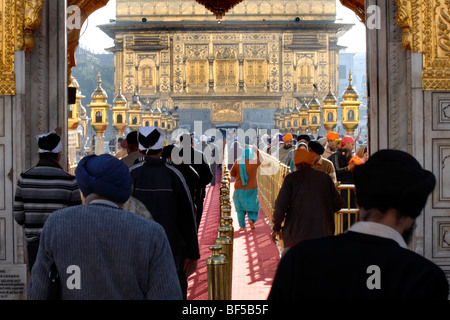 Golden Temple, Amritsar, Punjab, India, South Asia Stock Photo