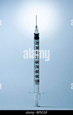 Syringe and hypodermic heedle needles Stock Photo