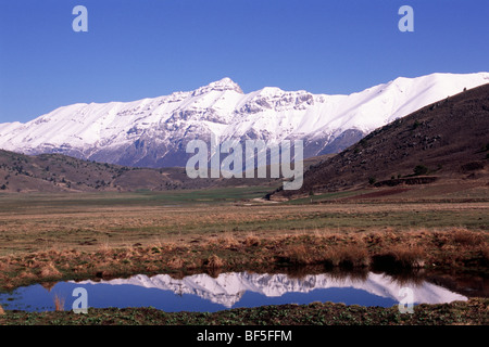 Italy, Abruzzo, Gran Sasso e Monti della Laga National Park, Corno Grande Stock Photo