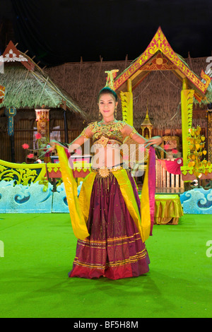 Dancer at a dance show in Phuket Town, Phuket Island, Thailand, Asia Stock Photo