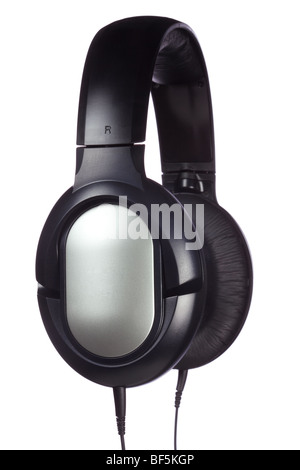 Headphones on a pure white background. Stock Photo