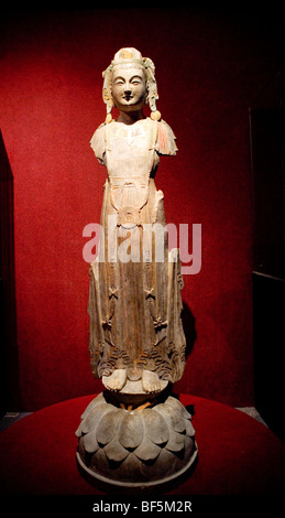 Buddha statue in Qingzhou Museum, Shandong Province, China Stock Photo