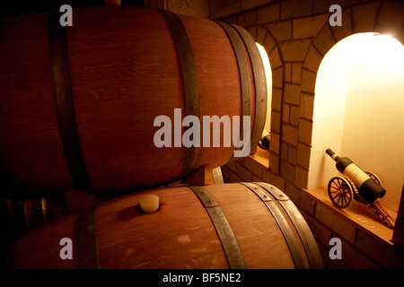 Underground Wine Cellar, zhangyu Wine Culture Museum, Yantai City, Shandong, China Stock Photo