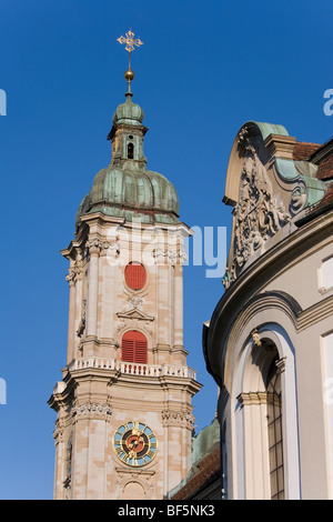 Benedictine Abbey, Cloister, Minster, Cathedral, World Heritage Site,  UNESCO, St. Gallen, Canton St Gallen, Switzerland Stock Photo