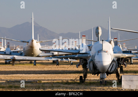 plane graveyard in New Mexico Stock Photo