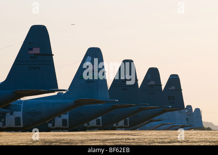 plane graveyard in New Mexico Stock Photo