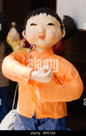 Traditional figurines in historical Namsangol Hanok Village Stock Photo