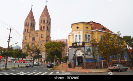 Old German section of Qingdao, Shandong, China Stock Photo