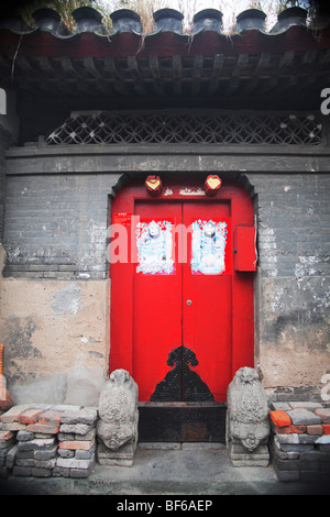 A typical Ruyi Gate of Hutong courtyard house, Beijing, China Stock Photo