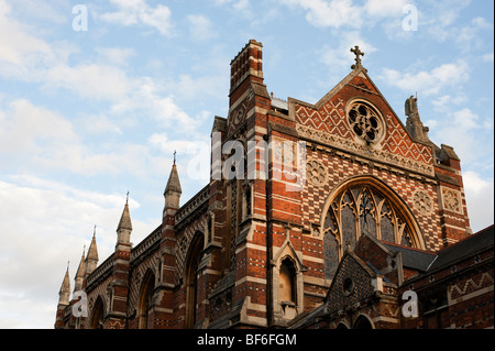 Oxford University's red brick Keble College from the exterior. Stock Photo