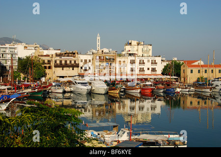 NORTH CYPRUS. Morning light on the harbour at Kyrenia. 2009. Stock Photo