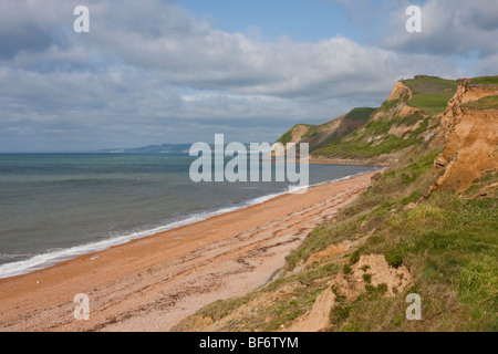 Southwest Coast Path, near Eype in Dorset, England. Stock Photo