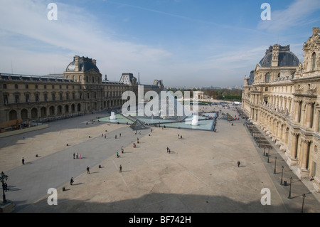 Palais Royal, Paris the home of the Musée du Louvre art gallery Stock Photo