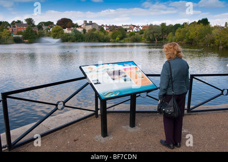 The Mere in Diss,Norfolk,Uk Stock Photo