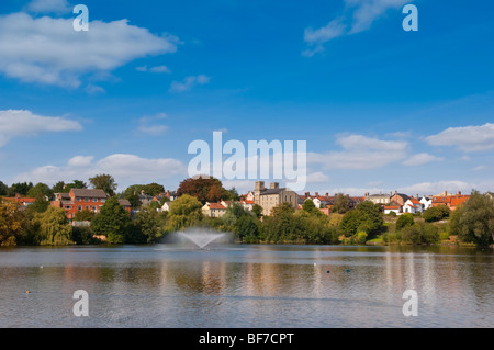 The Mere in Diss,Norfolk,Uk Stock Photo