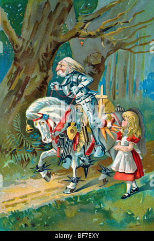 Turn of the century chromolithograph of Alice in Wonderland