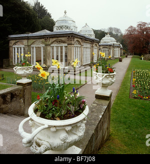 UK, England, Staffordshire, Alton Towers Pavilions in the old gardens Stock Photo