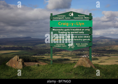 Craig y Llyn, Rhigos, Wales, UK Stock Photo